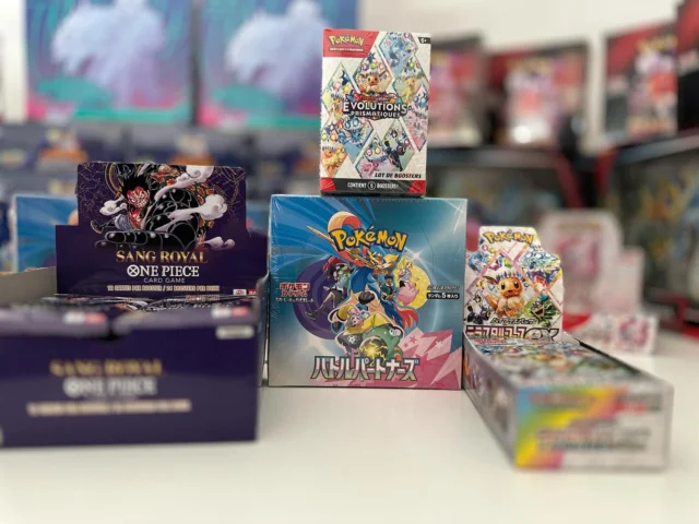 ⚔️ One Piece - Sang Royal
🎴 Pokémon japonais SV9 - Aventure Ensemble
💎 Festival Terastal
🔥 Bundle Évolution Prismatique 8.5/10

Des produits 100% officiels, scellés et prêts à rejoindre ta collection !
Dispo dès maintenant sur PokeShopMaroc.com 🛒

#pokeshopmaroc #pokemonjaponais #onepiececardgame #pokemonfrance #tcgmaroc #terastal #evolutionprismatique #collectionneur #cartepokemon